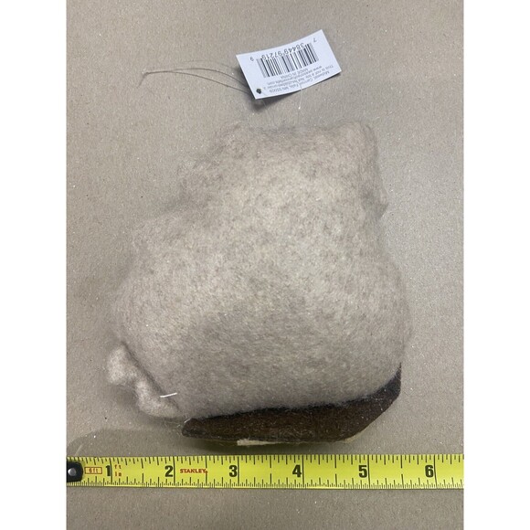 Seasons of Cannon Falls Raccoon Christmas Felt Craft Ornament Plush Stuffed Vtg - Picture 3 of 5